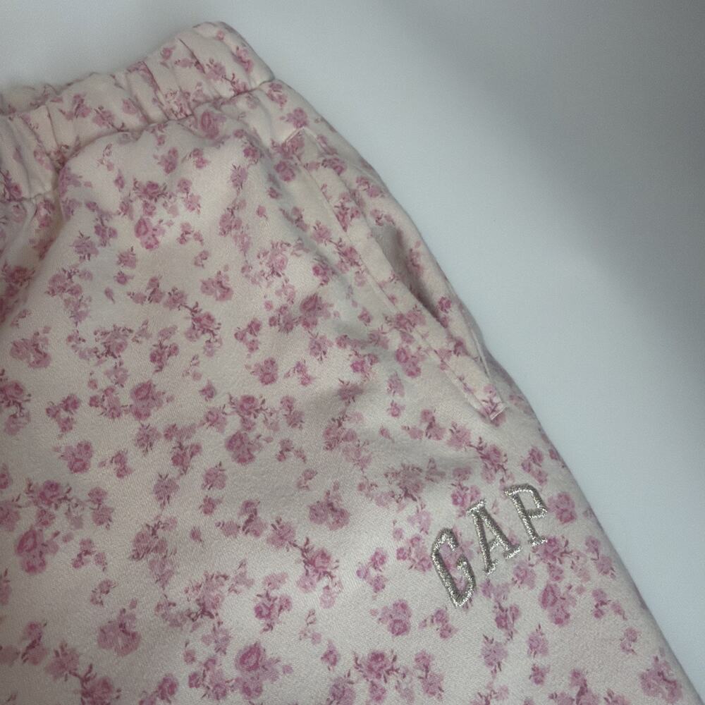Gap x LoveShackFancy Pink Floral High Rise Sweatpants joggers Womens XXL - Picture 5 of 12